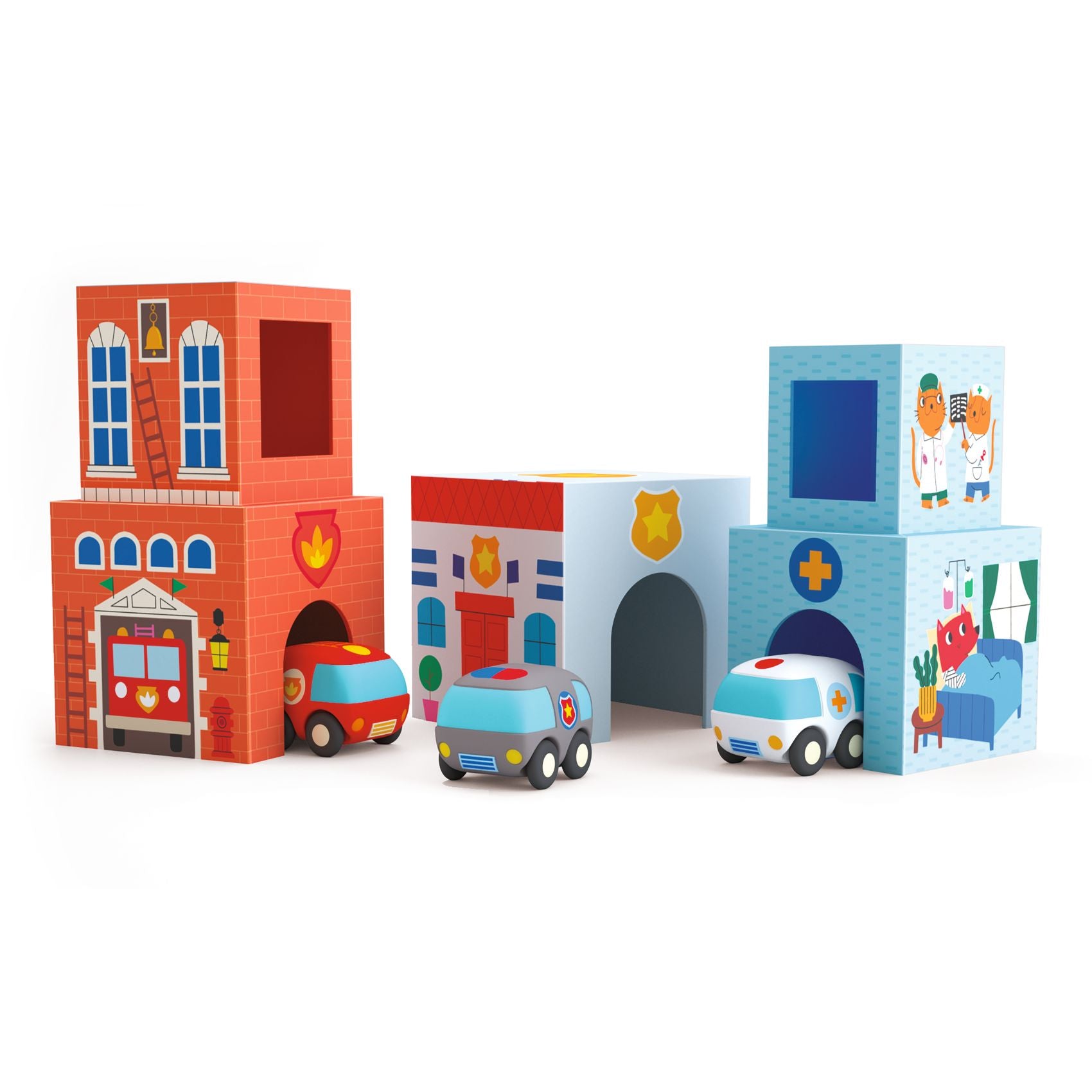 Topani Car Stacking Cubes