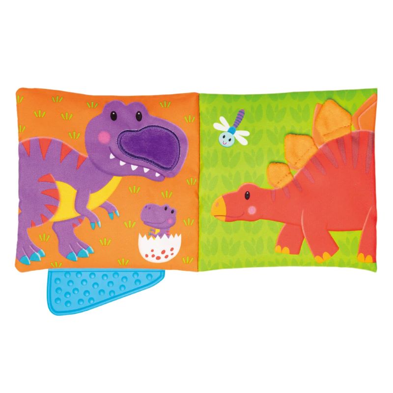 Galt Soft Book & Teether - Dinosaur