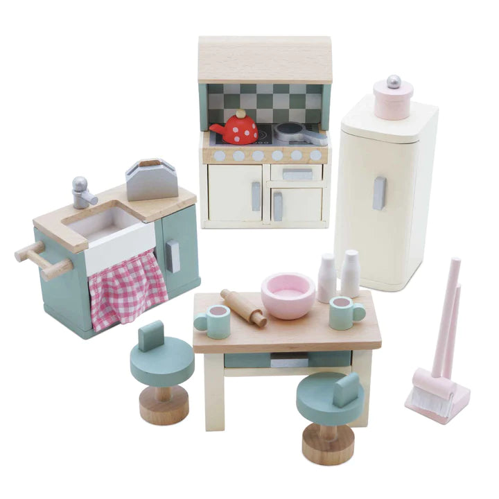 Wooden Dolls house - Kitchen Furniture