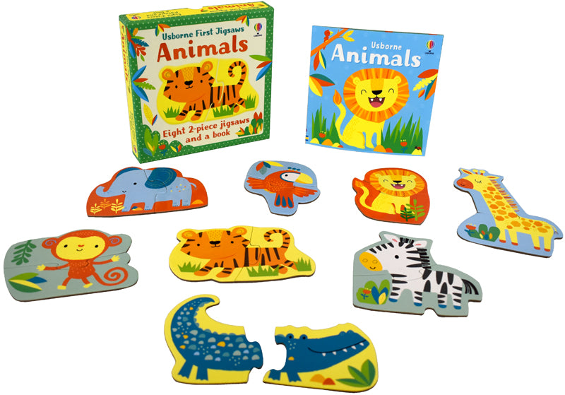First Jigsaws and Book: Animals