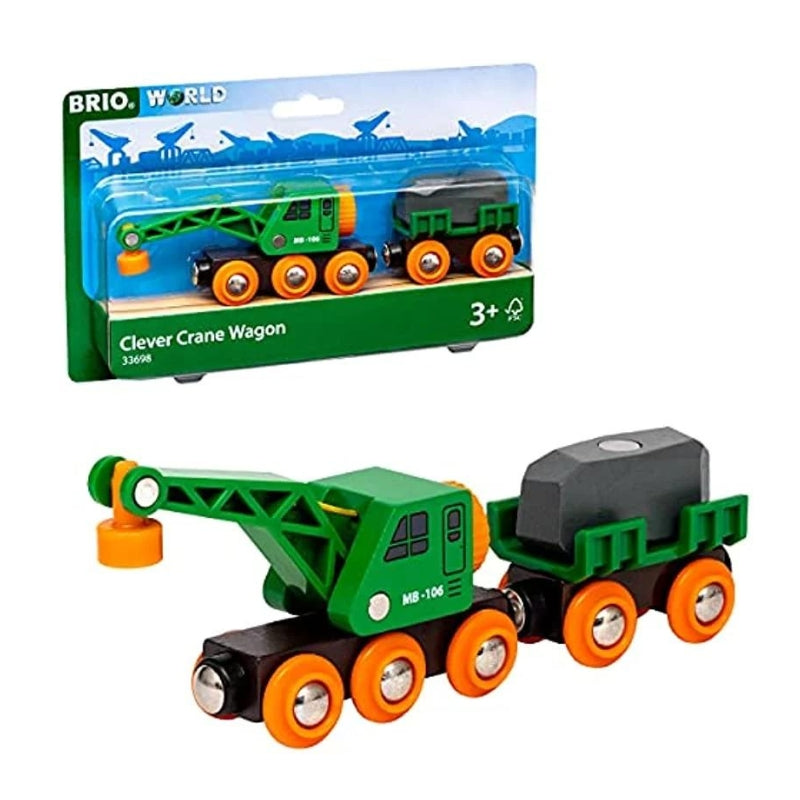Brio Clever Crane Wagon – Eve's Toy Shop - Main Image