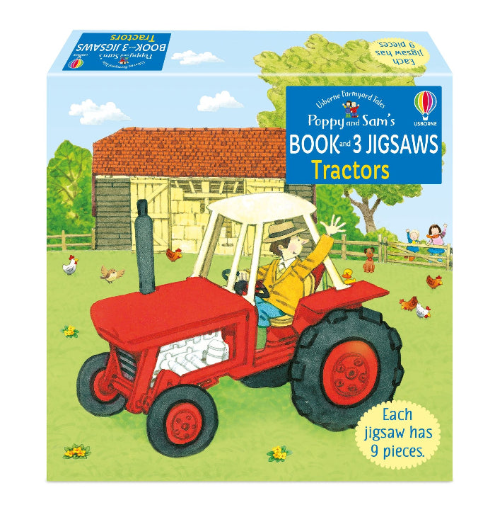 First Jigsaws and Book: Tractors