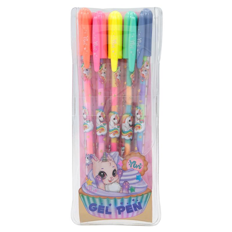 Ylvi Gel Pen Set 5 Rainbow Colours