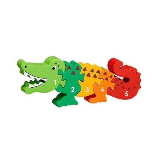 Crocodile 1-5 Wooden Jigsaw