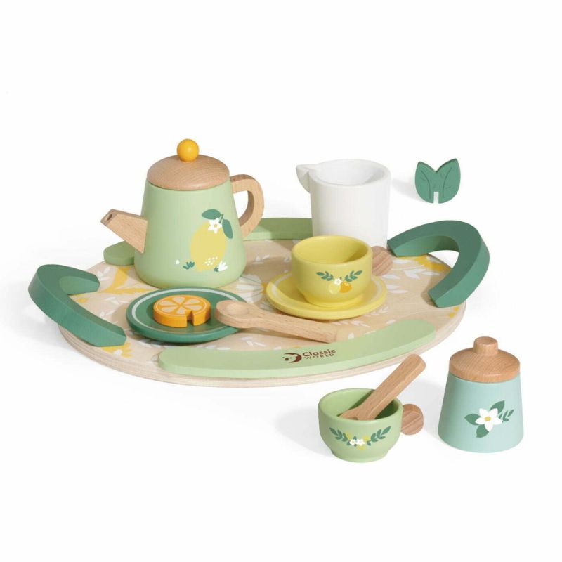 Wooden Afternoon tea Set