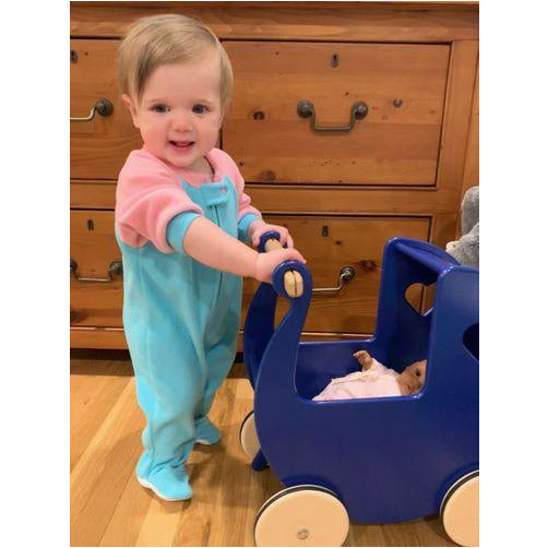 Wooden Pram - Navy