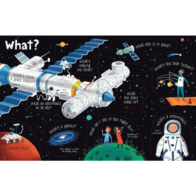 Lift-the-flap questions and answers about space