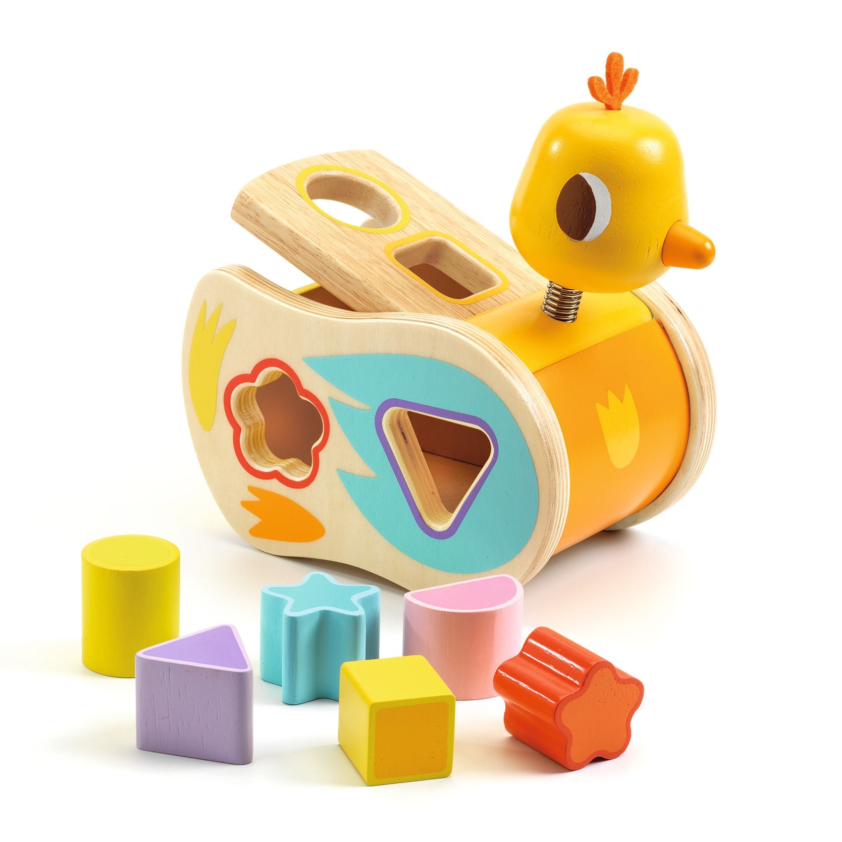 Wooden Duck Shape Sorter