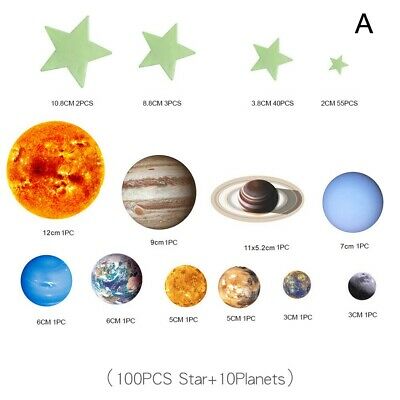 Glow in the Dark Planets and Supernova 100pcs