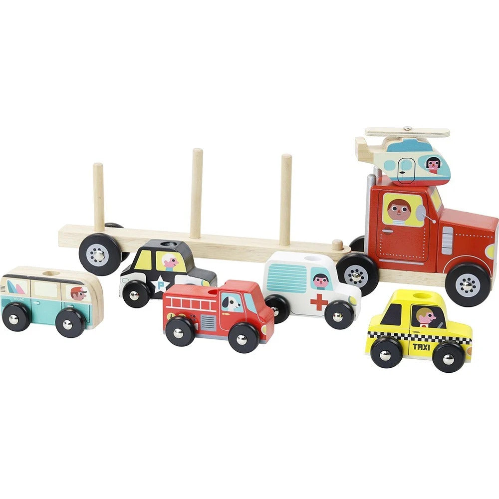 Wooden Car transporter - Vilac