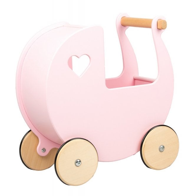 Wooden Pram - Pink