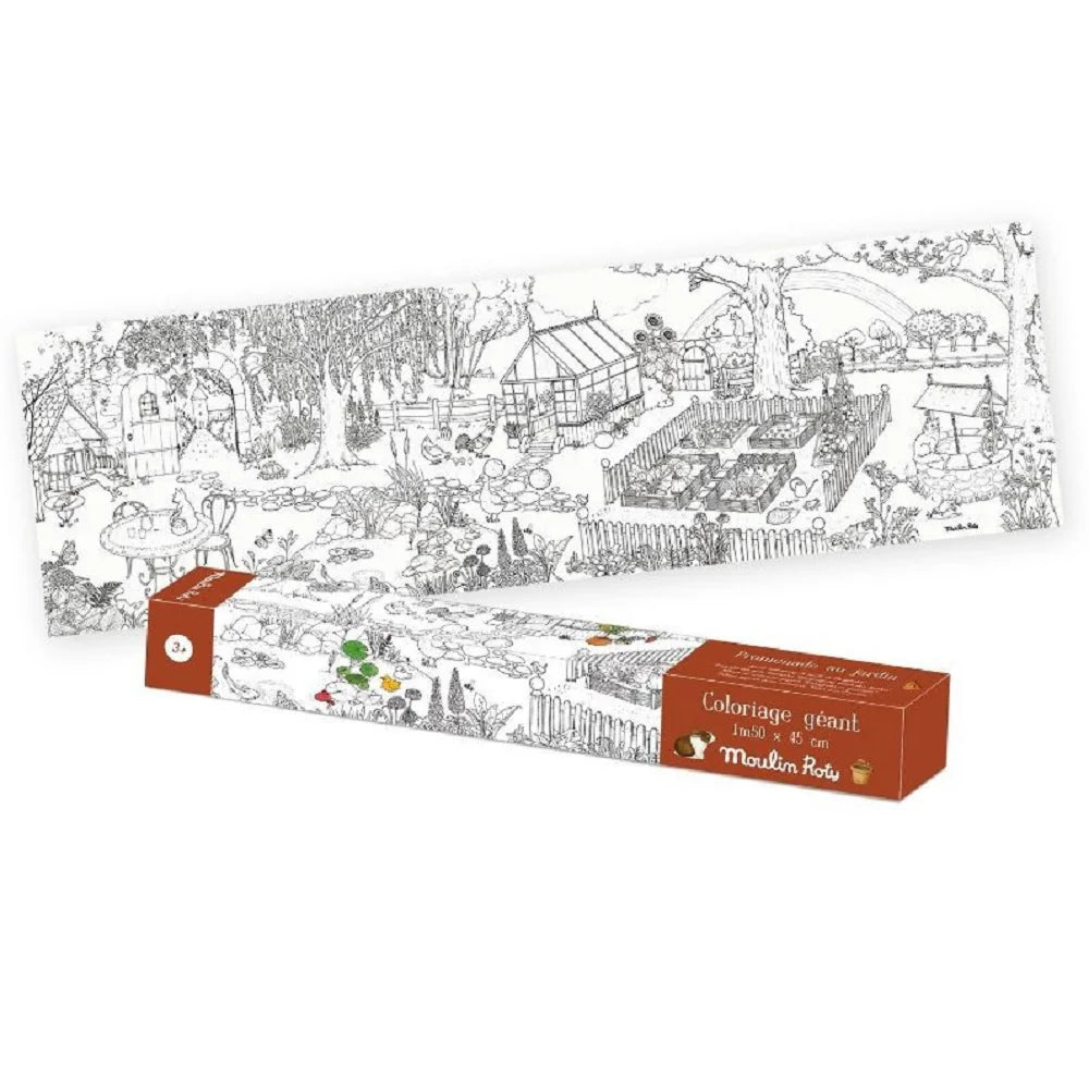 Giant Colouring Poster - 'The Gardener'