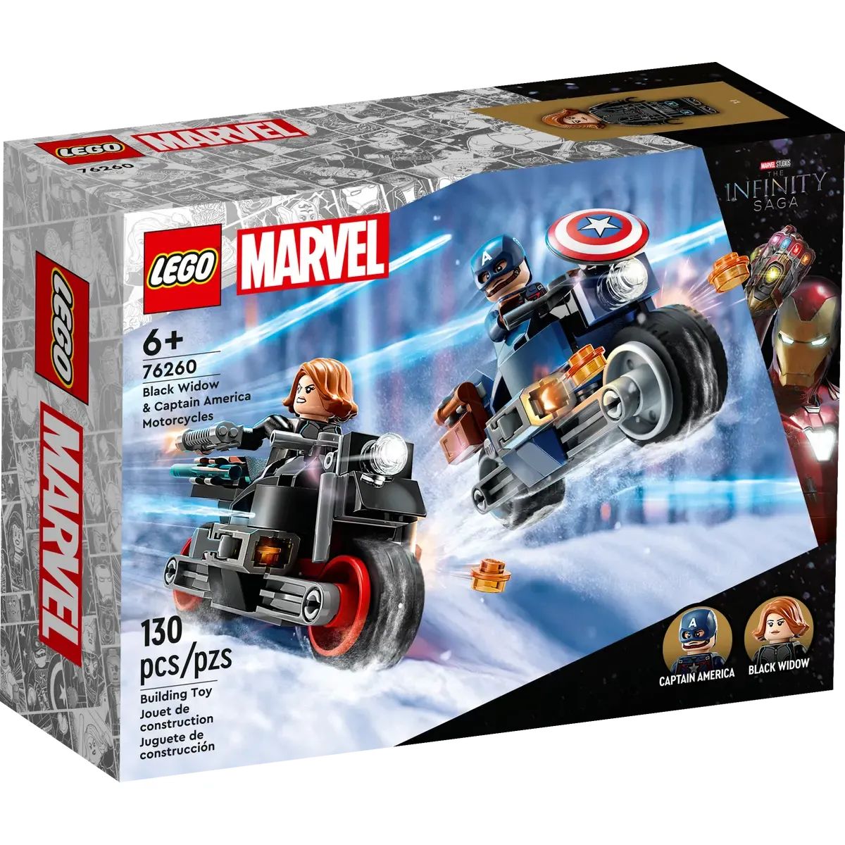 Black Widow & Captain America Motorcycles - LEGO Marvel