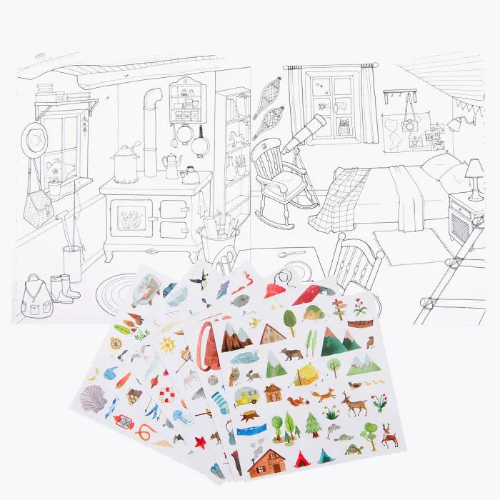 The Explorer - Colouring Book and Stickers