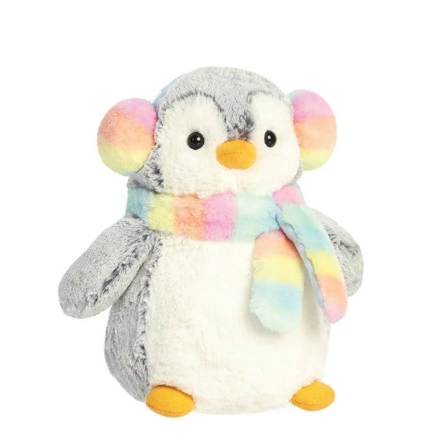 PomPom Penguin Muffs & Scarf Soft Toy