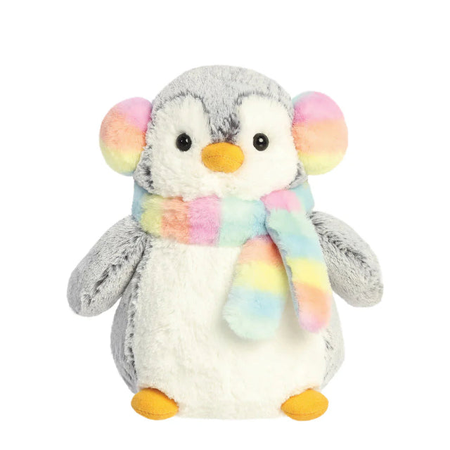 PomPom Penguin Muffs & Scarf Soft Toy