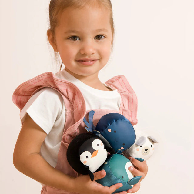Roly Poly Balls - Set of 4 plush balls - Ocean