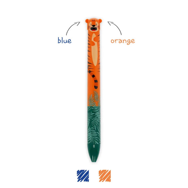 Two Colour Click-Clack - Tiger Pen