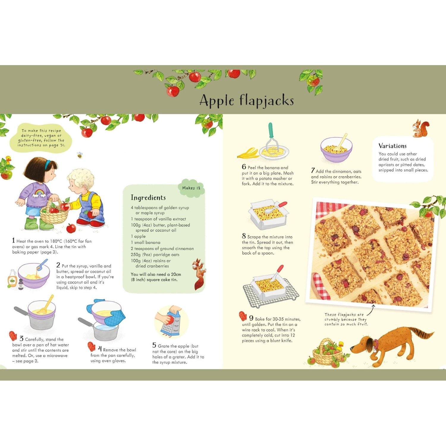 Poppy & Sam's Apple Flapjack Recipe 🍎