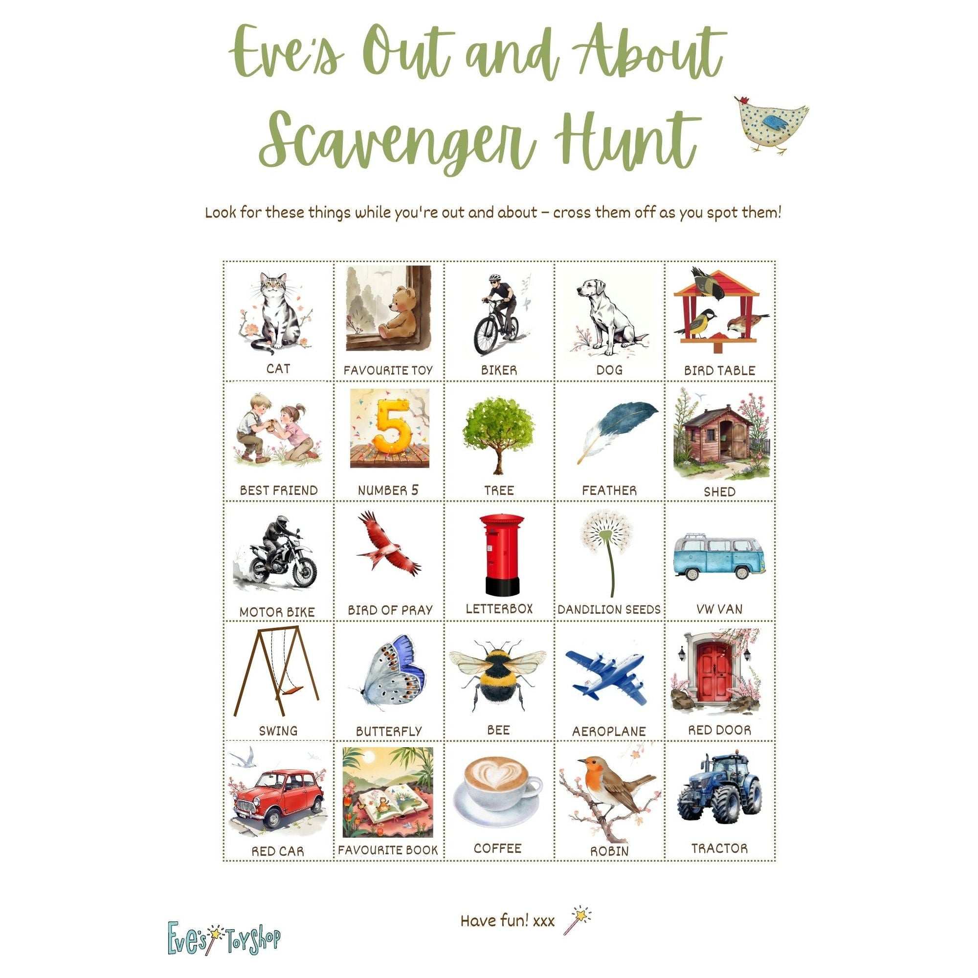 Eve's Urban Scavenger Hunt