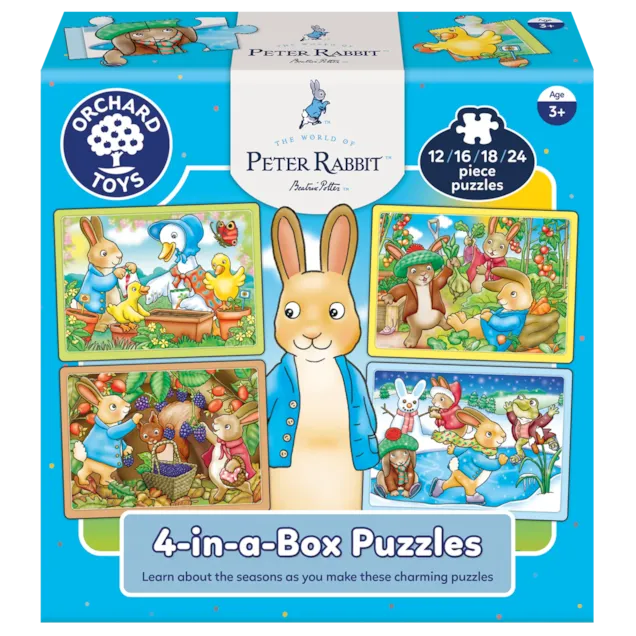 Peter Rabbit 4-in-a-Box Puzzles