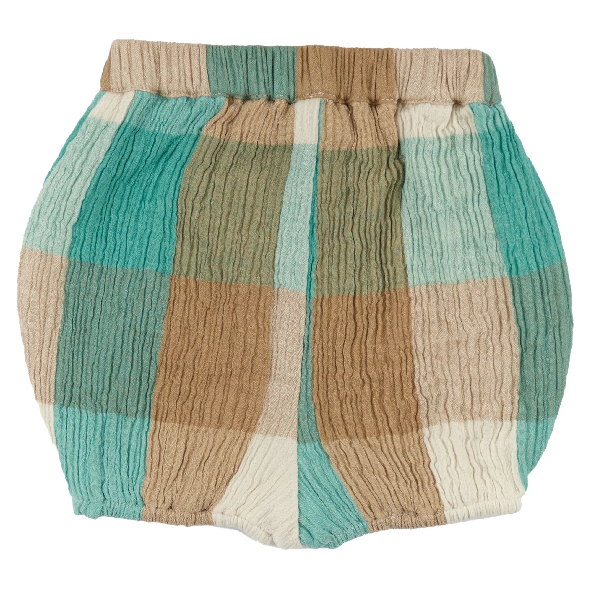 Bloomers (Muslin Check) Turquoise /Taupe