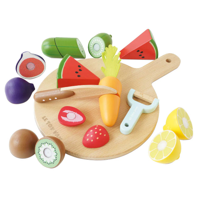 Wooden Play Food & Chopping Board