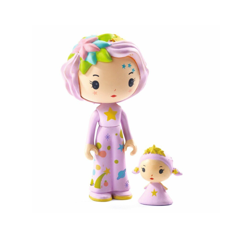Djeco Tinyly Amy & Mushy Figur - Bewegliche Wald Abenteurer 7,5cm