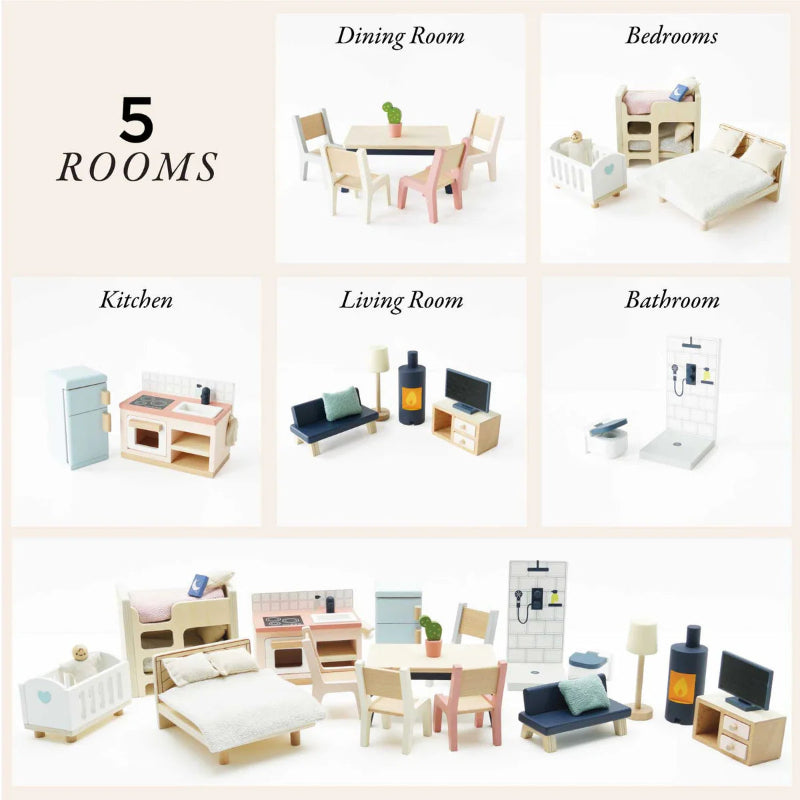 Doll House Complete Furniture Set