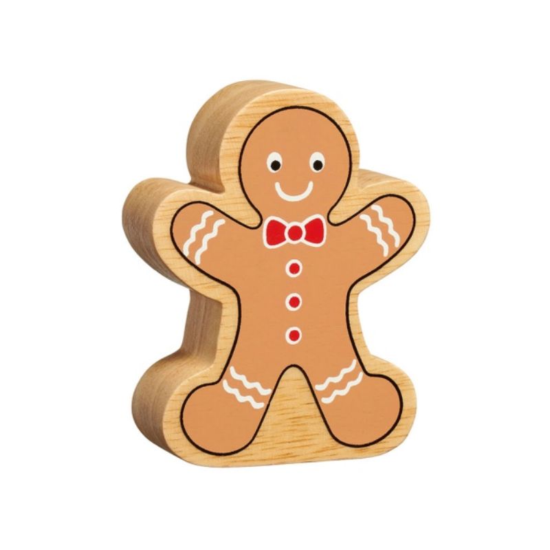 Chunky Wooden Gingerbread Man