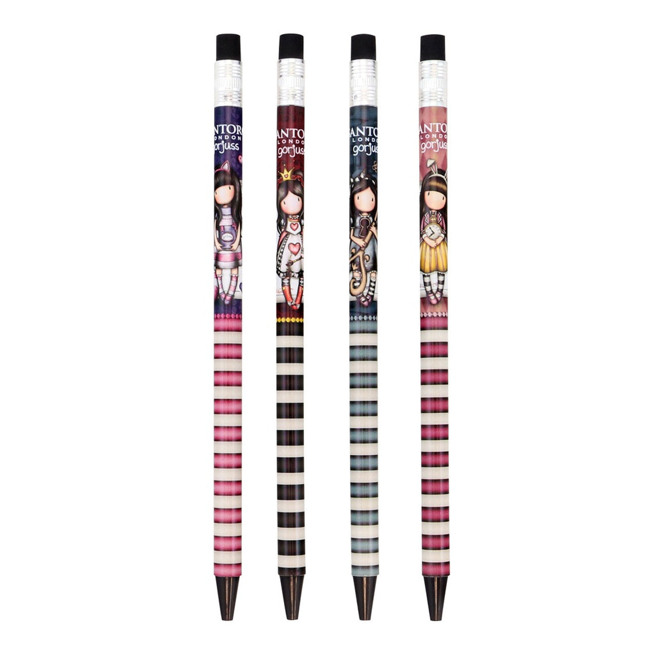 Set of 4 Mechanical Pencils - Through The Looking Glass