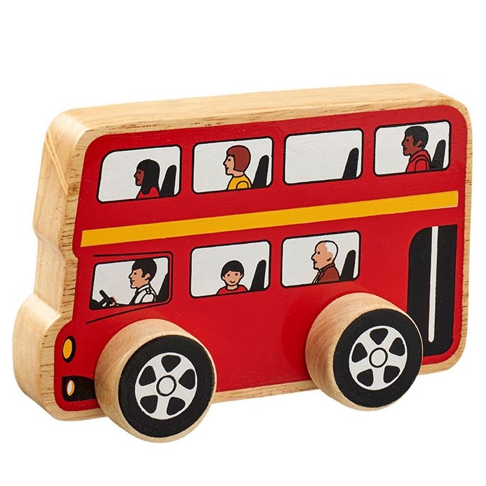 Wooden Red Bus