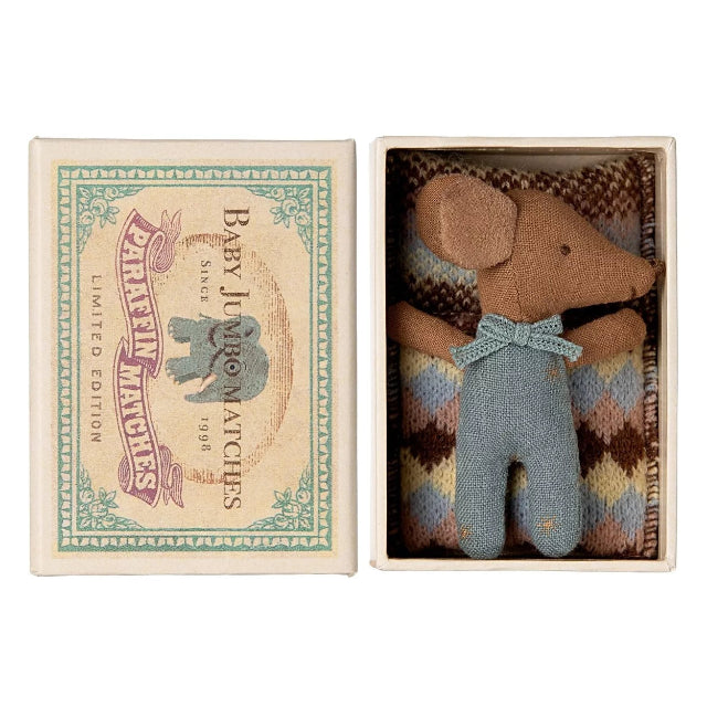 Maileg Matchbox - Sleepy-Wakey Baby Mouse