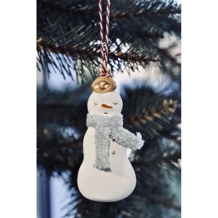 Snow Lady - Metal Ornament