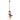 Snowman Red - Metal ornament