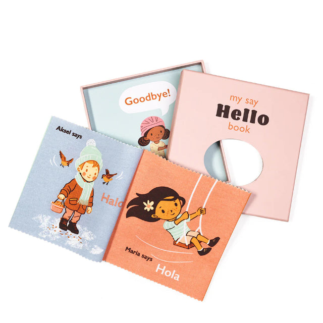 Hello Riso Book My Say Hello! - Rag Book – Eve's Toy Shop