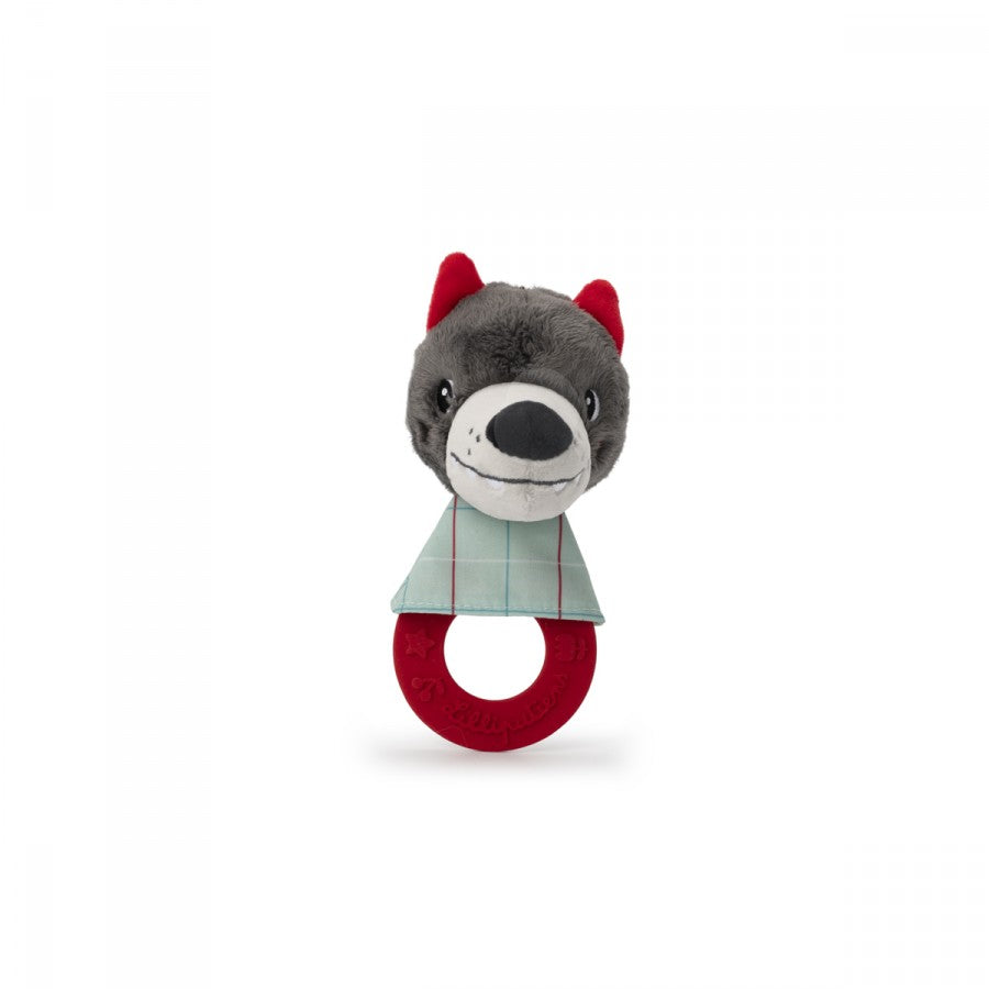 Louis The wolf Teething Rattle