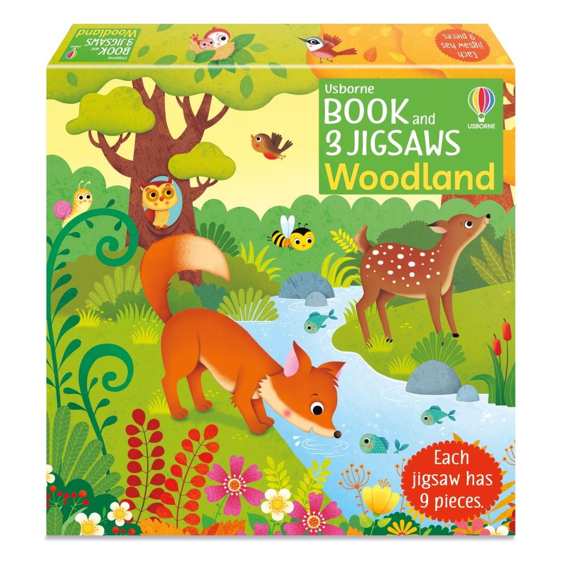 3 Woodland Puzzles & Book