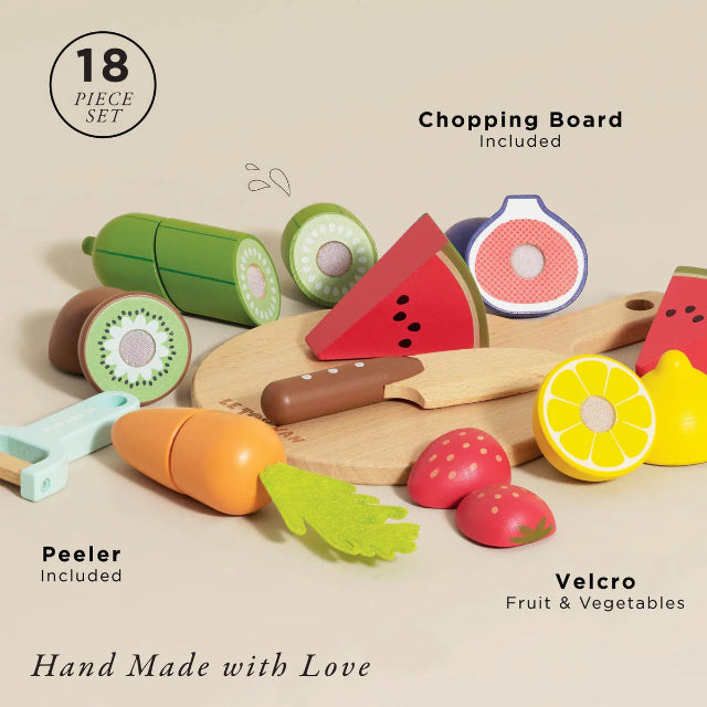 Wooden Play Food & Chopping Board