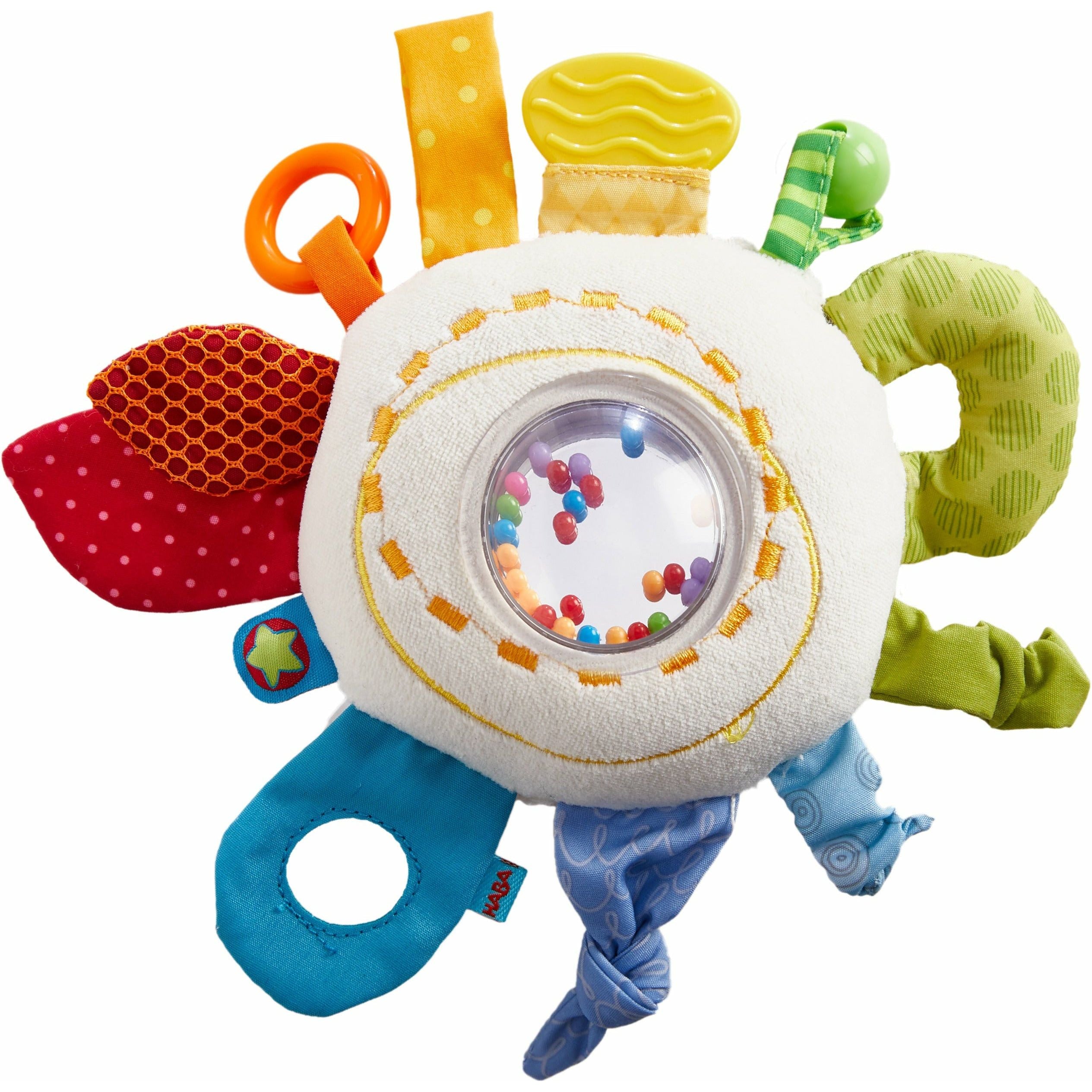 Teether Cuddly Rainbow Round