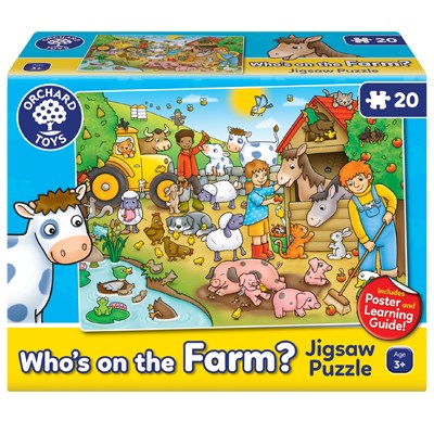 Who's On The Farm 20 Piece Puzzle