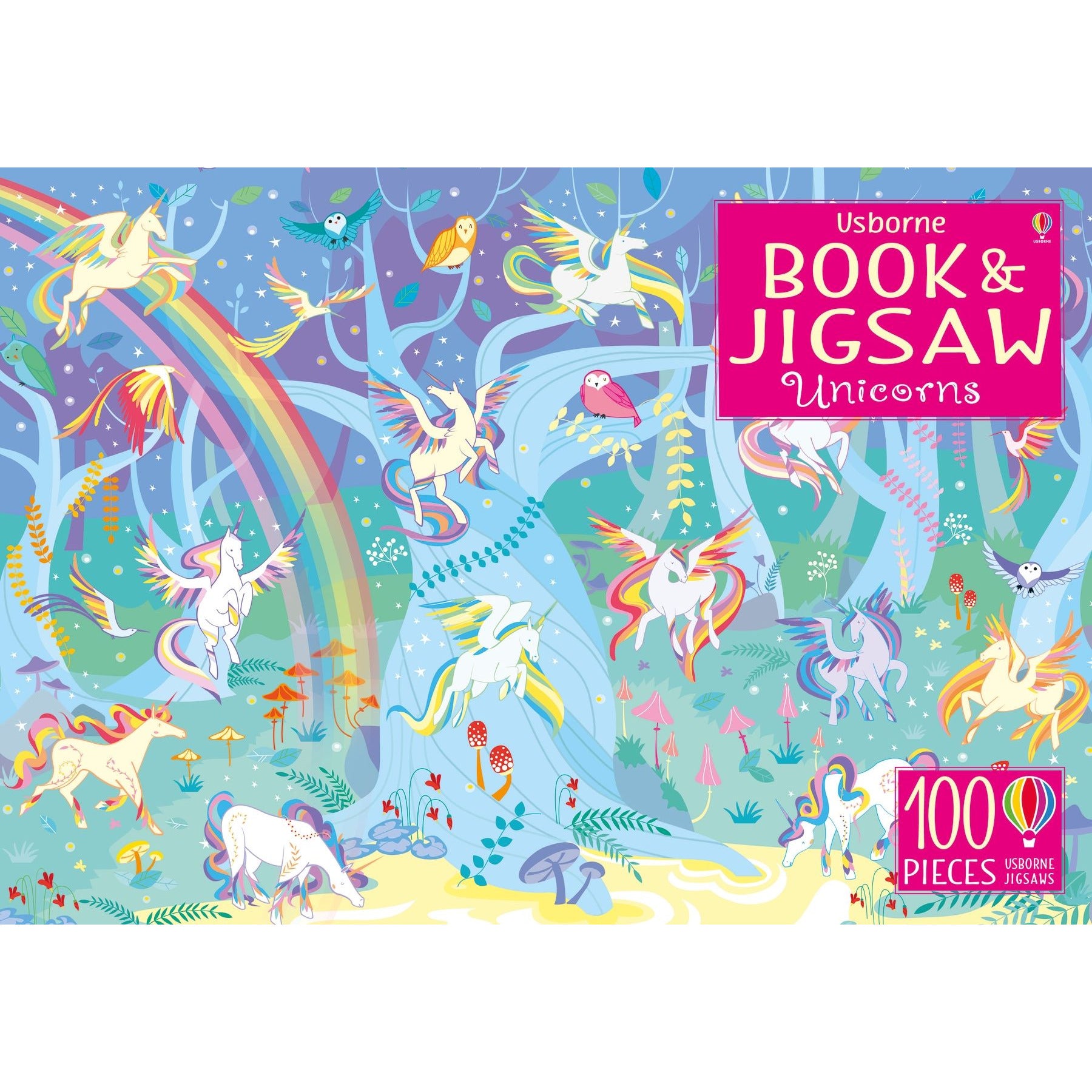 Usborne Book and Jigsaw - Unicorns