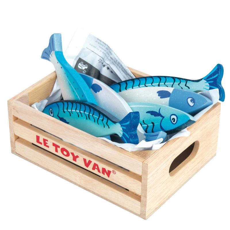 Wooden Crate Of Fish.