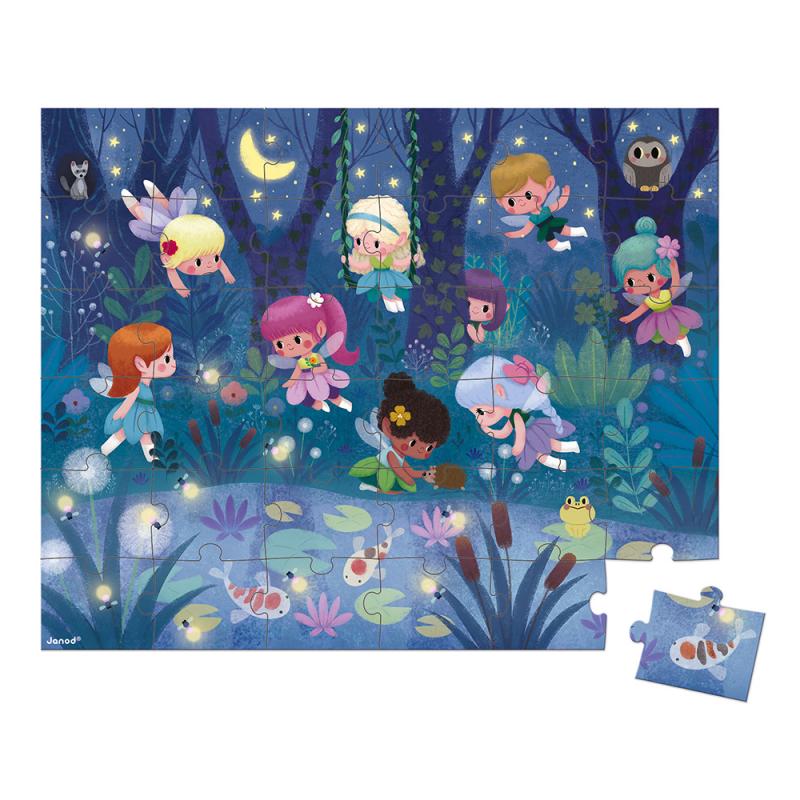 Fairies And Water Lilies Puzzle.