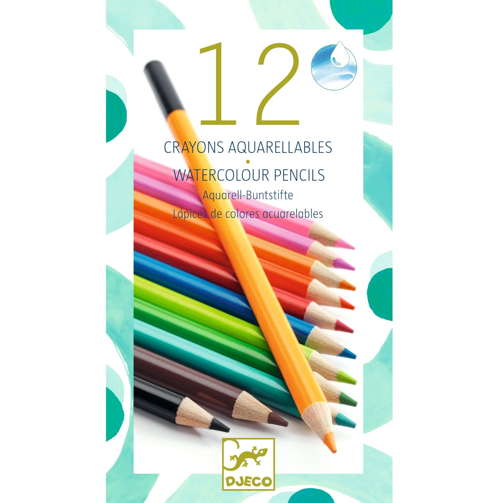 12 Watercolour Pencils - Djeco