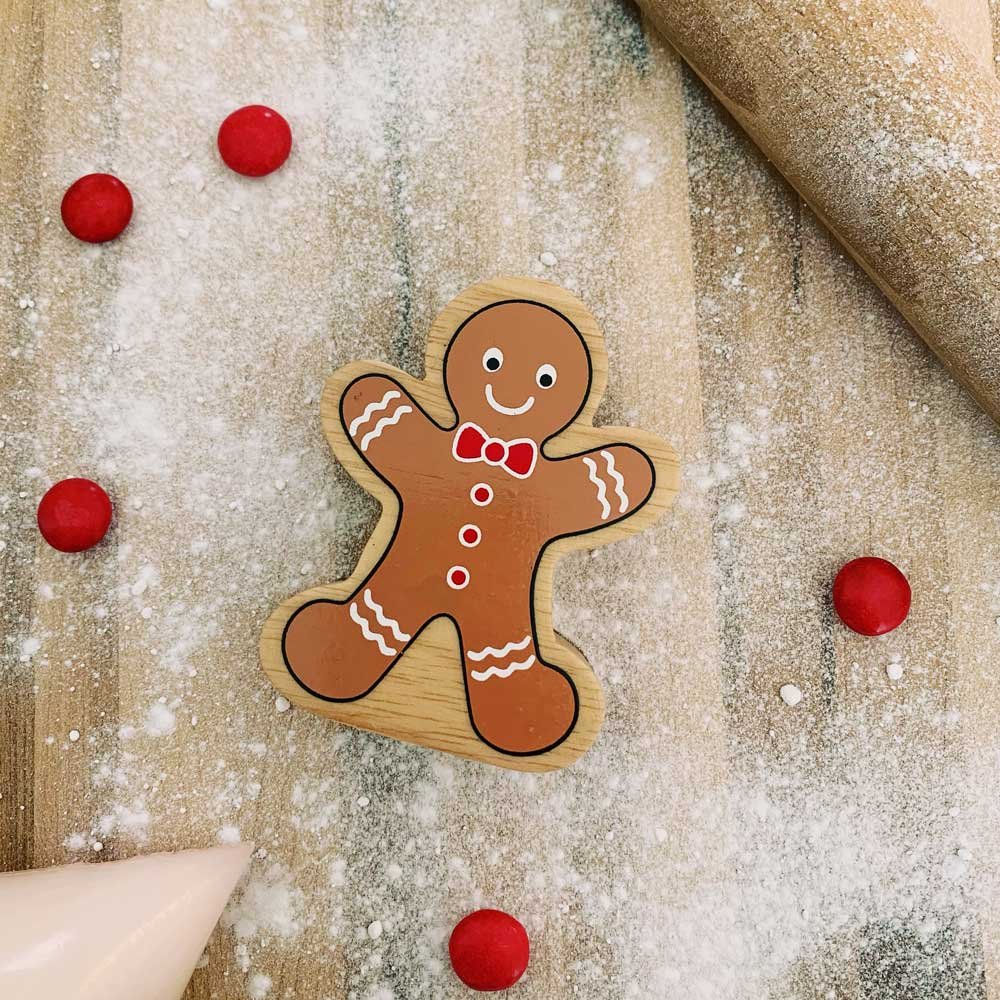 Chunky Wooden Gingerbread Man
