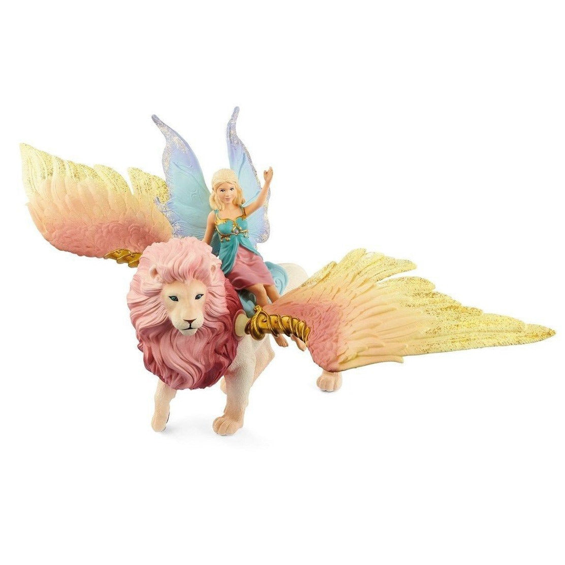 Fairy In Flight On Winged Lion
