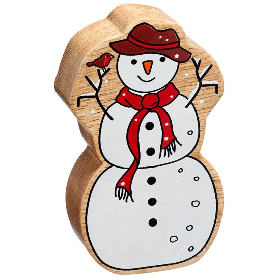 Chunky Wooden Snowman